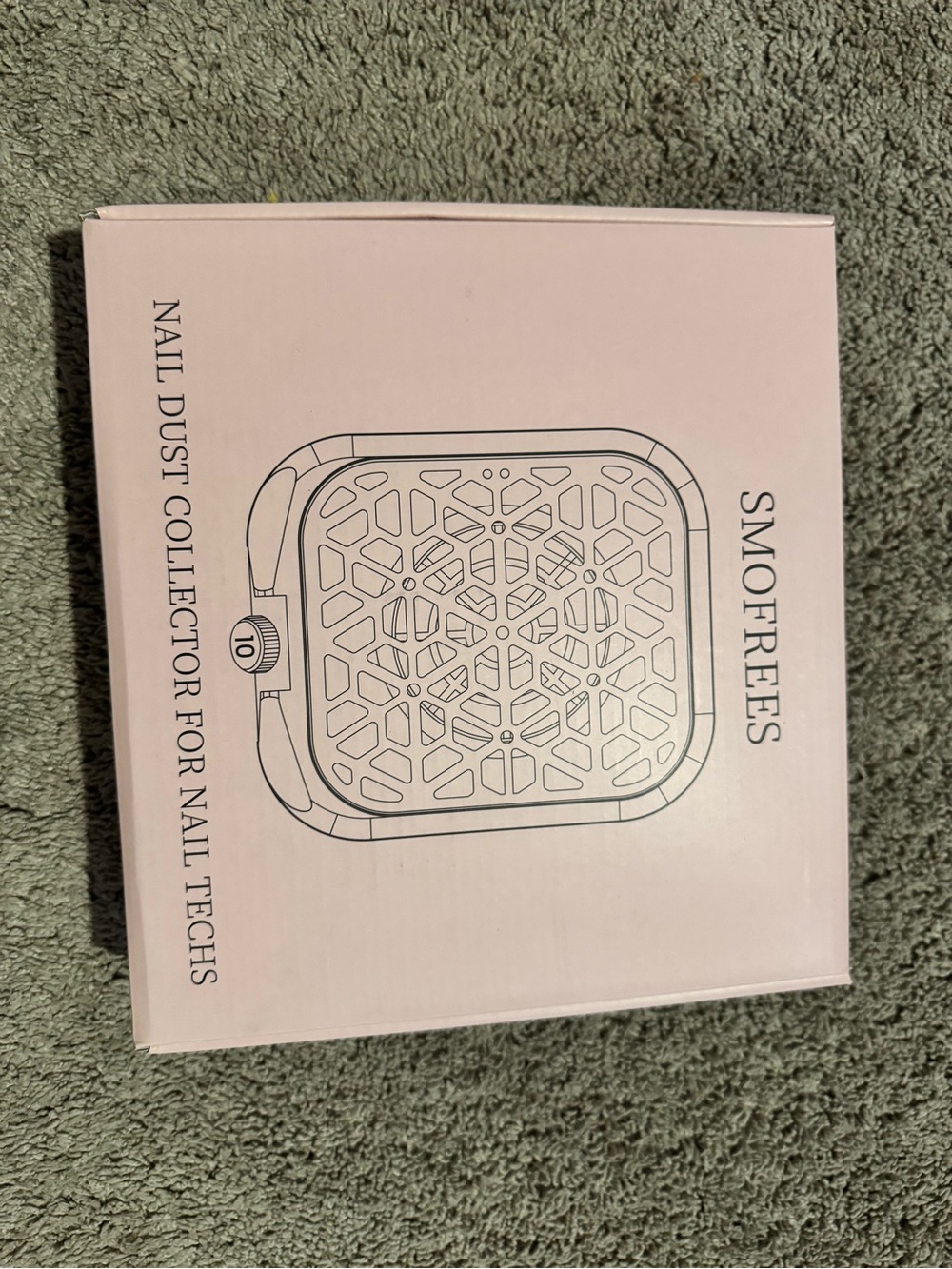 SMOFREES Nail Dust Collector Box - Light Pink